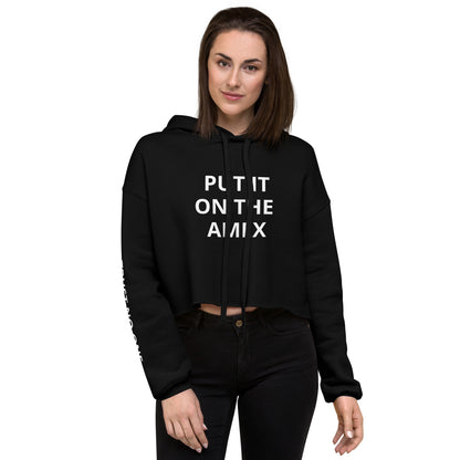 PUT IT ON THE AMEX CROP HOODIE